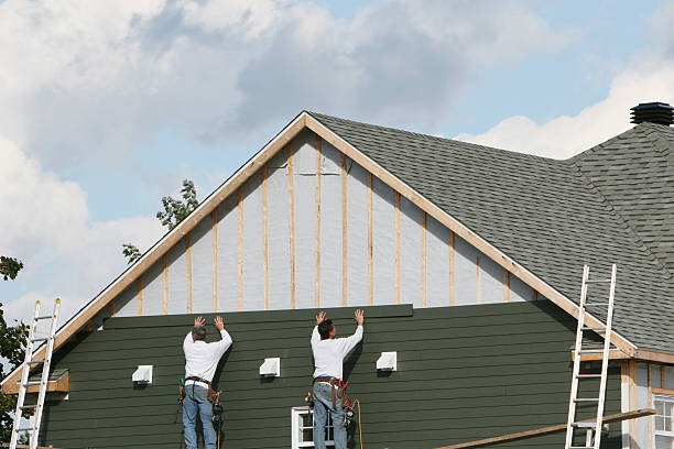 Professional Siding Repair technician working in Plain City, OH